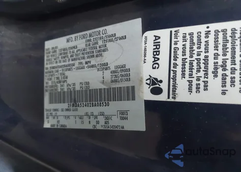 2002 Ford Windstar Se z USA, uszkodzony, nr VIN 2FMDA52402BA08530